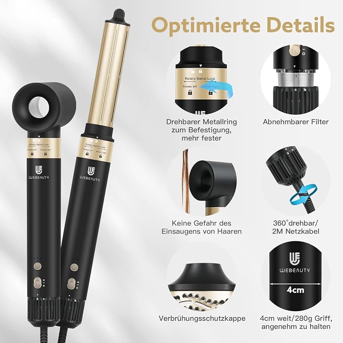 WeBeauty 5-in-1 High-Speed Hair Dryer Brush - Image 7