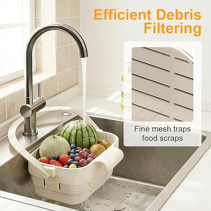 Stretchable Foldable Hanging Sink Strainer Basket - Image 6