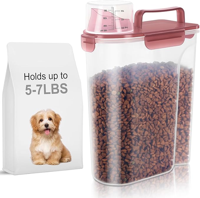 5-7Lbs Dog Cat Food Storage Container by LEAWALK