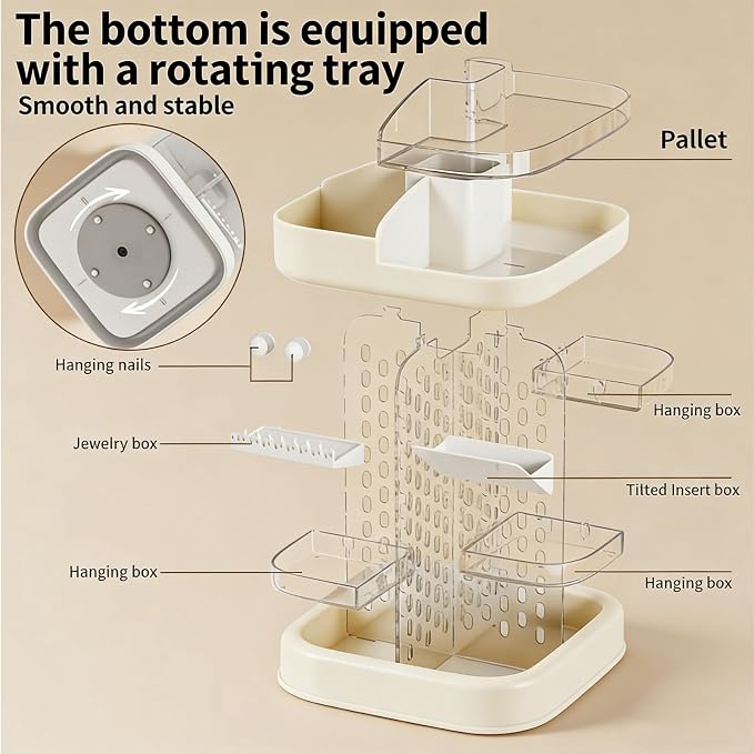 360 Spinning Rotating Makeup Organizer - Image 4
