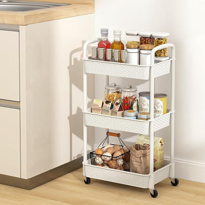MOYIPIN 3-Tier Plastic Rolling Utility Cart - Image 5