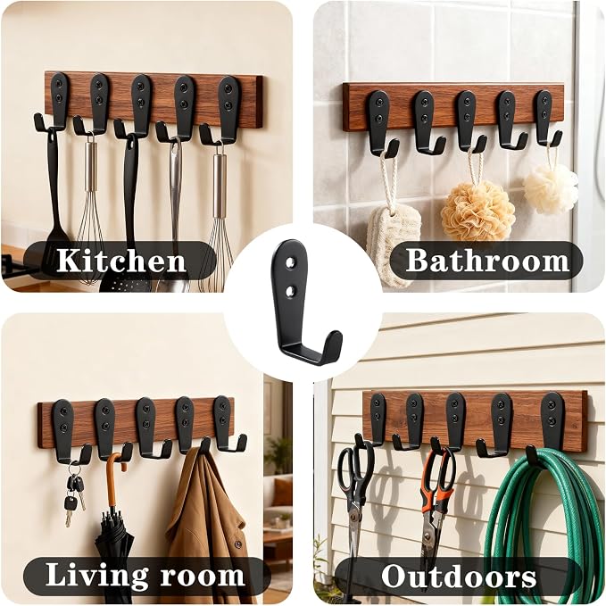 Stainless Steel Hooks for Hanging, Heavy Duty Hook, Wall Hooks Key Holder Wall - Image 7