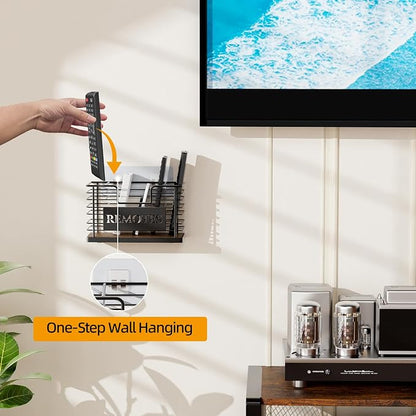 Remote Control Holder, 5-Slot TV Remote Holder Wall Mount, Universal Remote - Image 3