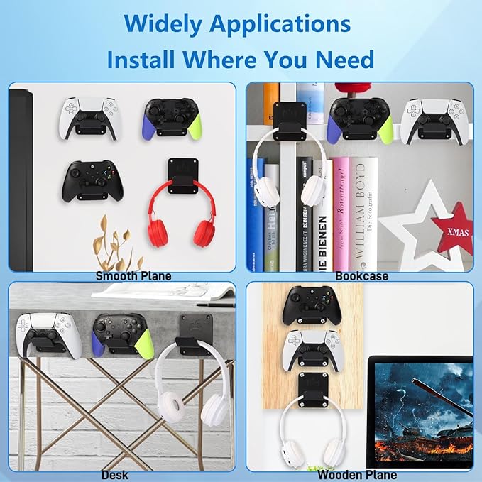Controller Holders Wall Mount 3 Pack Wall Stands - Image 5