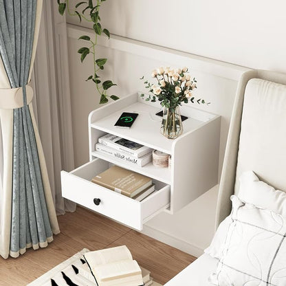 Floating Nightstand Set of 2 Modern Night Stands - Image 4