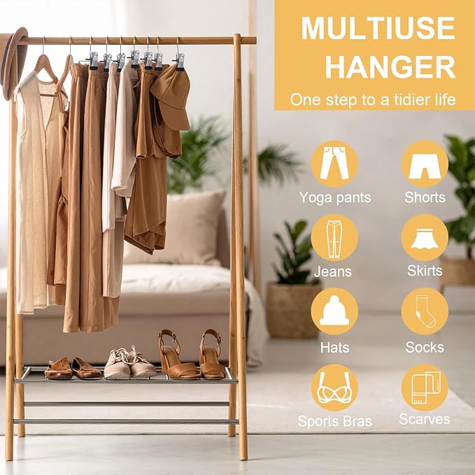100 Pack Boot Hangers Clips for Closet, Heavy Duty Legging Organizer for Closet - Image 3