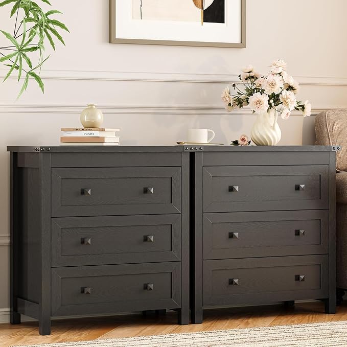 Dresser for Bedroom with 3 Drawers, 27.55" Wide Small Chests of Drawers - Image 6