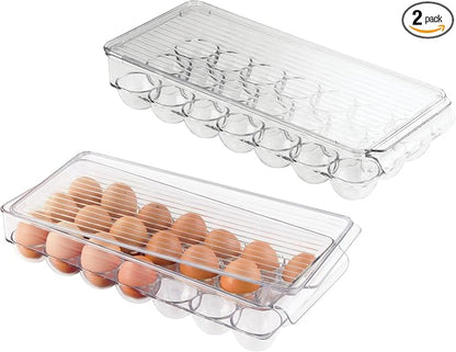 iDesign Clear Plastic Egg Holder by iDesign
