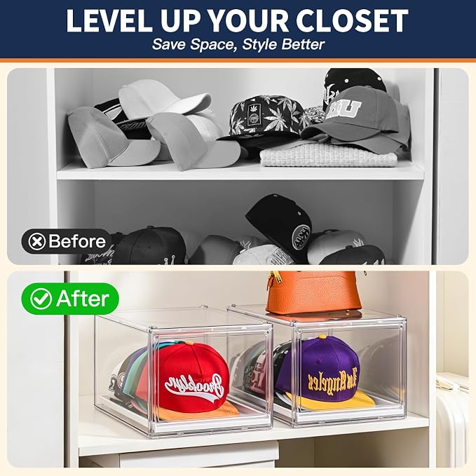 Ultra Clear Hat Organizer Drawer - Image 3