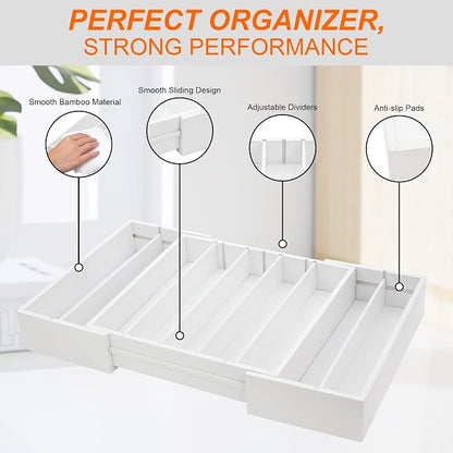 MinBoo Bamboo Drawer Organizer - Image 7