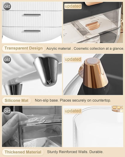 Makeup Organizer Countertop, Skincare Holder Bathroom Counter Organizer - Image 4