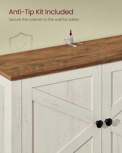 VASAGLE Over the Toilet Storage Cabinet, Adjustable Shelves, Space-Saving | - Image 5