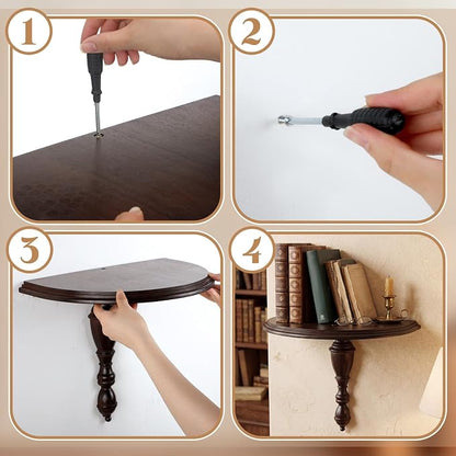 Fumete Solid Wood Floating Shelves - Image 4
