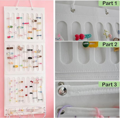 Hair Bows Holder & Organizer for Girls, Wall Hanging Baby Hair Accessory - Image 6