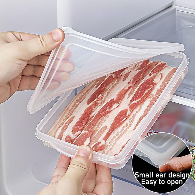 2 Pack - Bacon Keeper, Plastic Airtight Deli Meat & Sliced Cheese Food Storage - Image 2