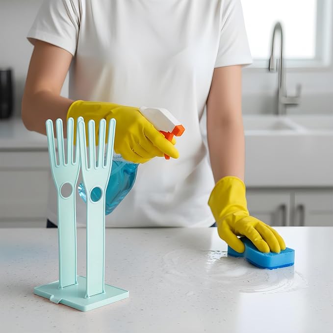 2 Pcs Kitchen Glove Holder, Kitchen Glove Stand Holder Plastic Glover Drying - Image 6