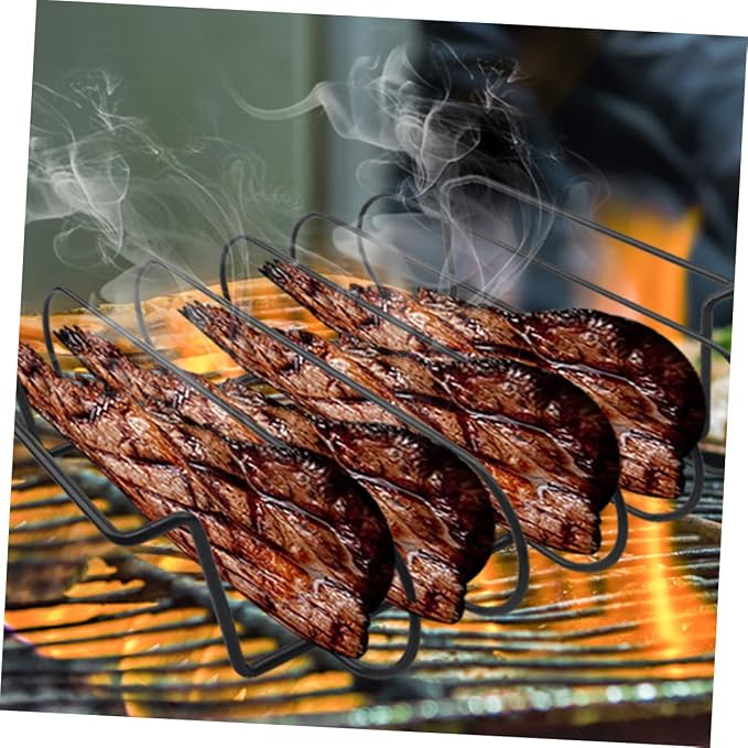 LIOOBO BBQ Grill Roaster Rack Heat Resistant Gloves Steak Chicken Grilling - Image 8