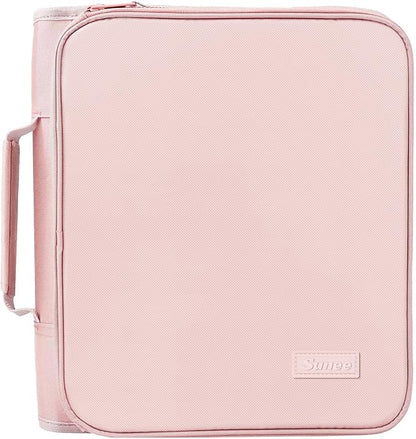 SUNEE Zippered Binder Bag with Handle, 2-Inch 3-Ring O-Ring, 500-Sheet Capacity by SUNEE