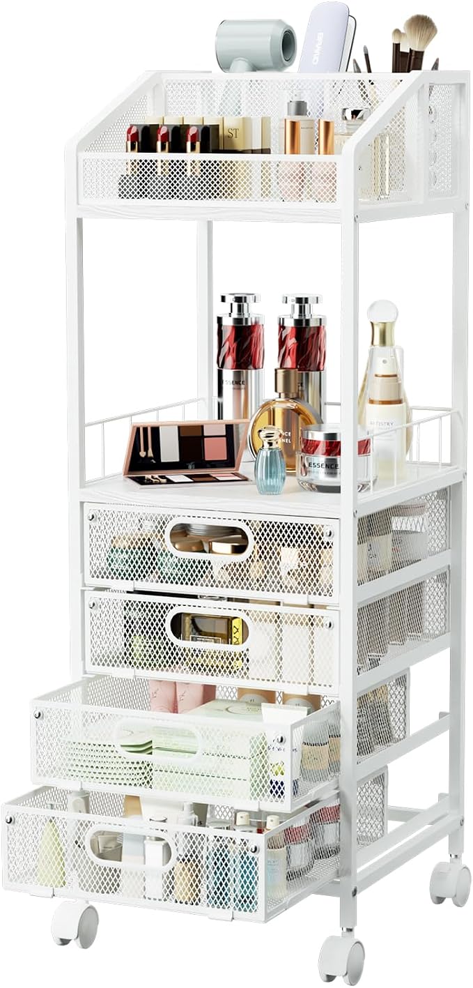 HapiRm Makeup Organizer Storage Cart by HapiRm