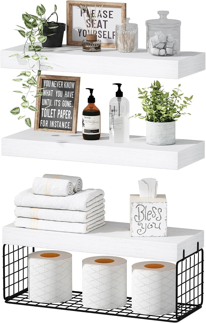 QEEIG Bathroom Shelves Over Toilet by QEEIG