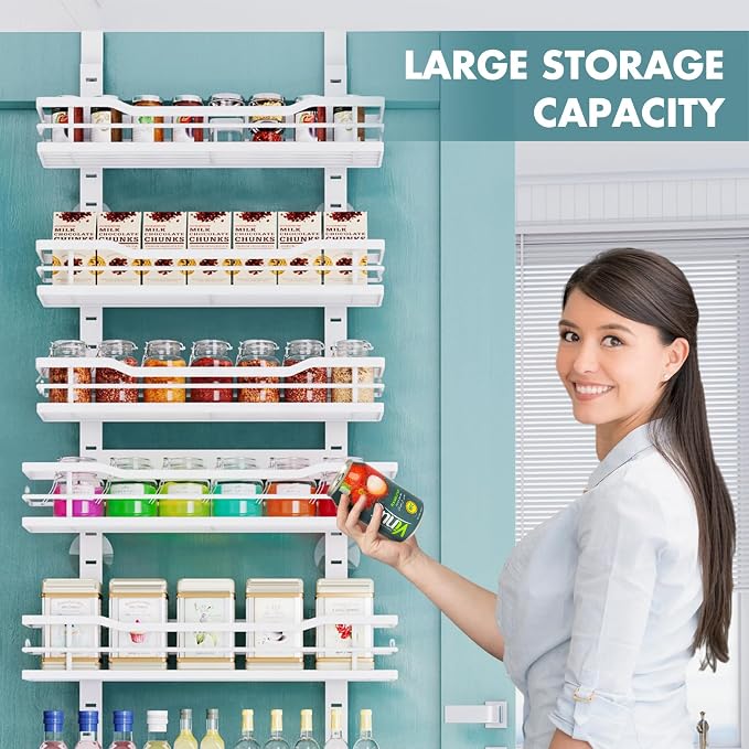 Eastherry Over The Door Pantry Organizer，9-Tier Over The Door Organizer - Image 7