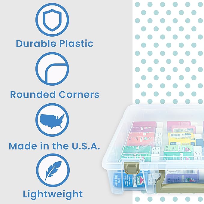 ArtBin Super Satchel 1 Compartment Box Clear Craft Organizer Storage Case - Image 3
