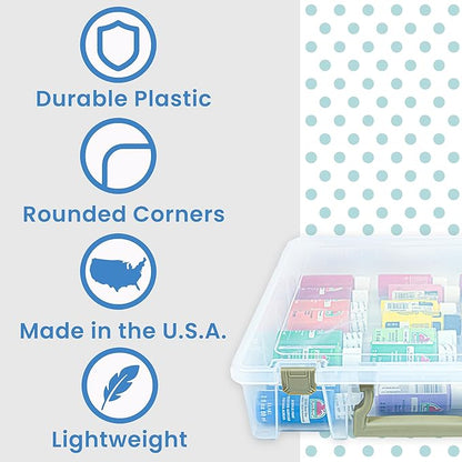 ArtBin Super Satchel 1 Compartment Box Clear Craft Organizer Storage Case - Image 3