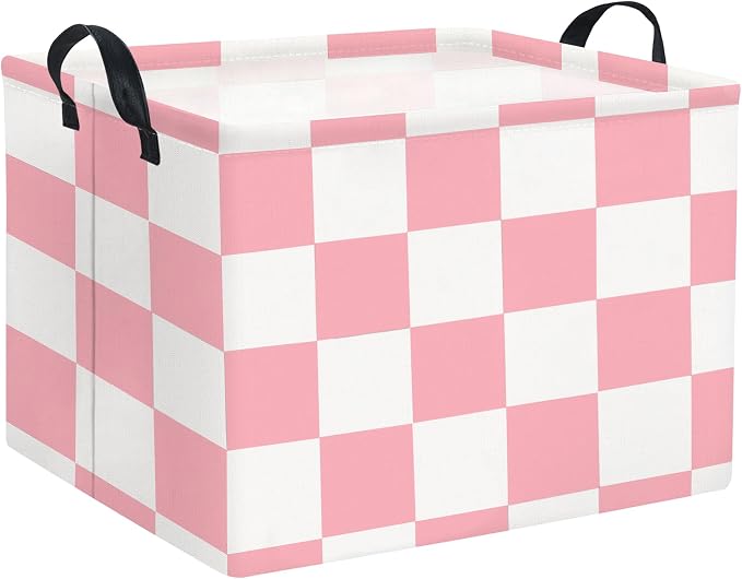 Rectangular Storage Basket for Home Kitchen Girls Cute Storage Bin Organizer by TIBAOLOVER