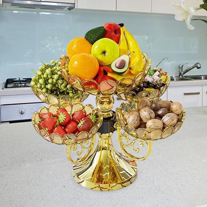 Generic Rotating Snack Serving Tray Dried Fruit Organizer Plate Fruit Bowl - Image 6