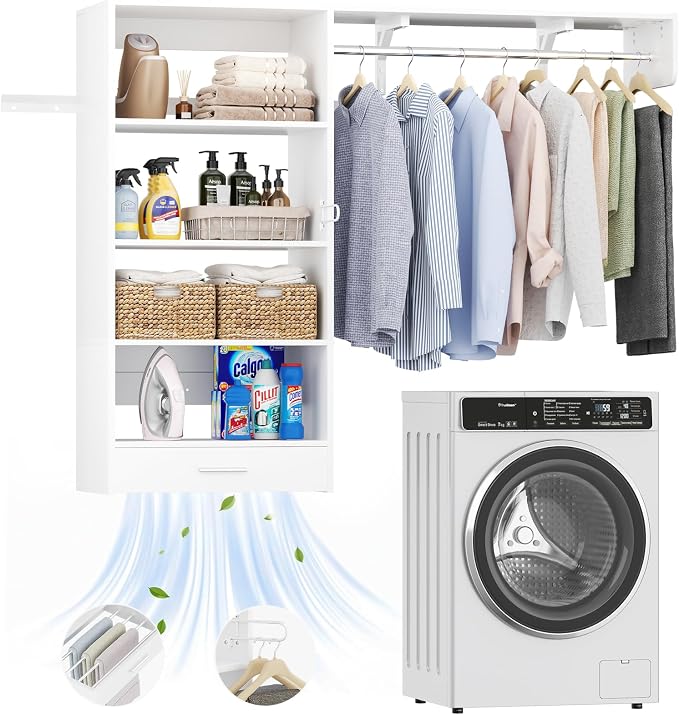 Armocity 60" Wall Mounted Laundry Room Organization by Armocity