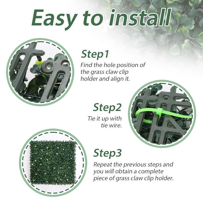 SNOWSTAR Green Grass Claw Clip Organizer Holder, Claw Clip Holder and Storage - Image 4