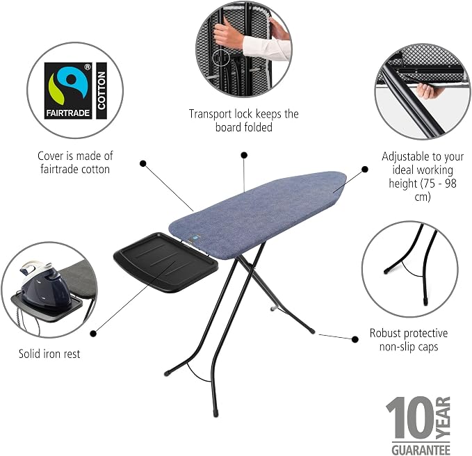 Brabantia - Ironing Board C - Extra Large Steam Iron Rest - Adjustable in - Image 2