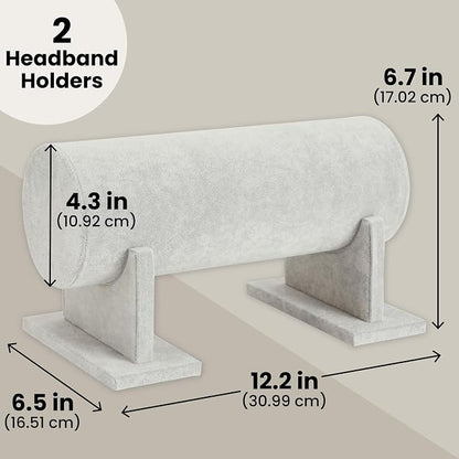 Juvale 2 Pack Velvet Headband Holder and Organizer Stand - Image 4