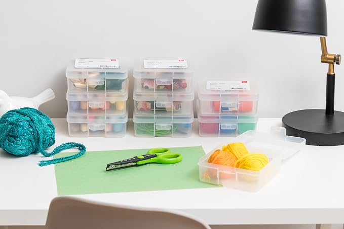 IRIS USA Pencil Case Boxes, |Made in USA|, Plastic Bead Organizing Containers - Image 6