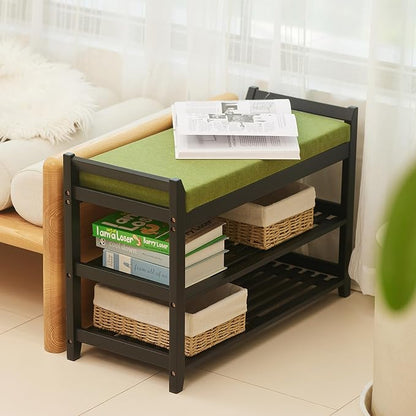 PETKABOO Shoe Rack for Front Door Entrance, 28” Entryway Bench - Image 5
