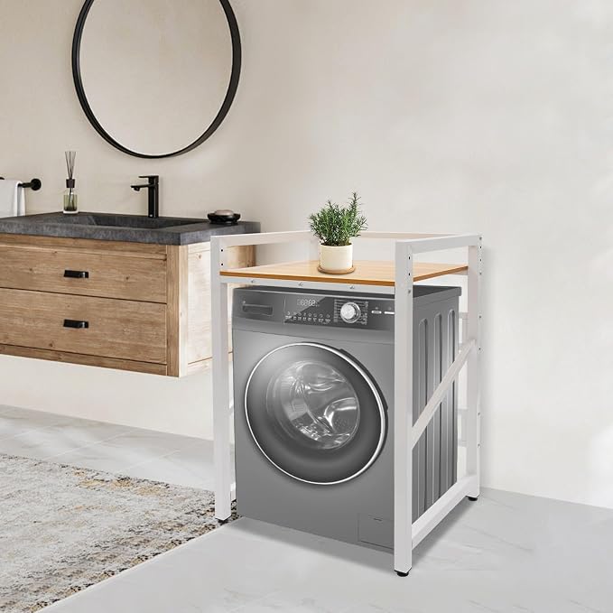 Over The Washer and Dryer Storage Shelf, Height Adjustable Washer Dryer - Image 8
