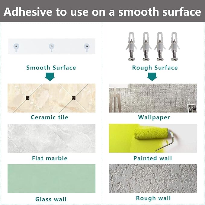 Bakzon Acrylic Shower Shelves 2 Pack – No Drill Adhesive Acrylic Bathroom - Image 3