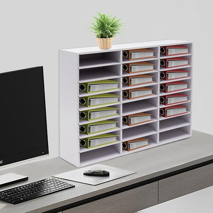 Mail Sorter Organizer, 24 Compartments Mailbox - Image 2