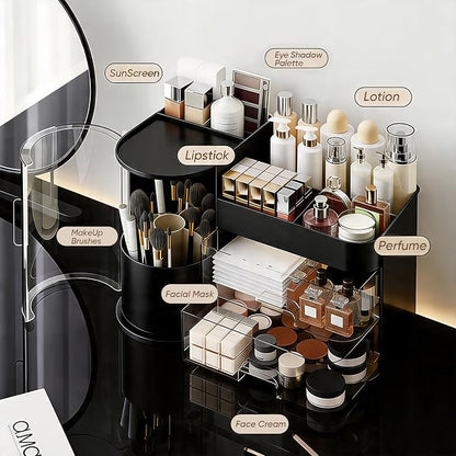 Makeup Organizer, Rotating Cosmetic Storage Organizer - Image 2
