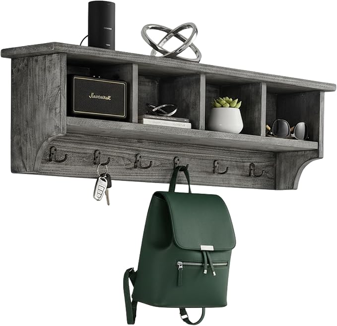Pomona Solid Wood Entryway Coat Rack by AlaterreFurniture