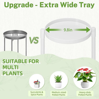 iDavosic.ly 3 Tier Large Plant Stand Indoor, 10 Inch Wide Tall Corner Metal - Image 2