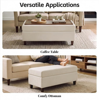 GENTEACO 45" Storage Ottoman Bench - Image 3