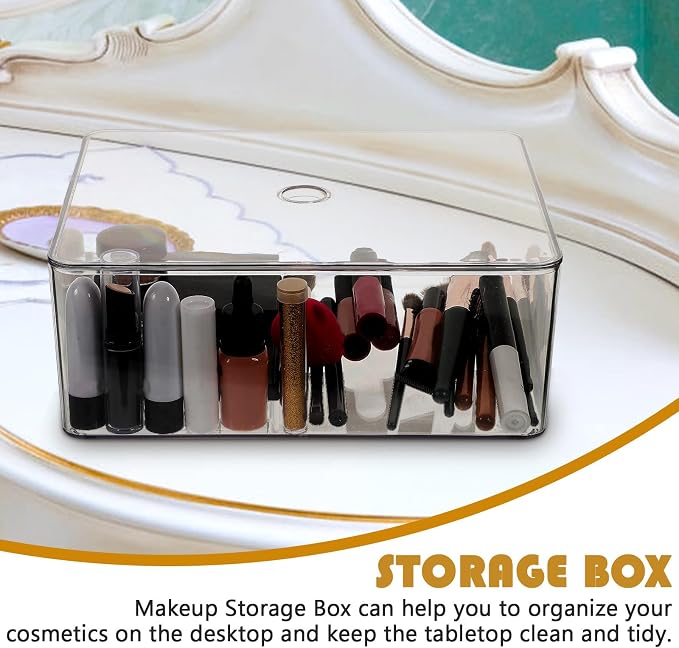 Garneck Stackable Transparent Acrylic Makeup Organizer Box - Image 3