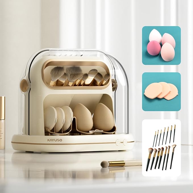 KAYUSO Electric Makeup Brush Dryer Machine, 3 in 1 Automatic Makeup Brush Dryer - Image 9