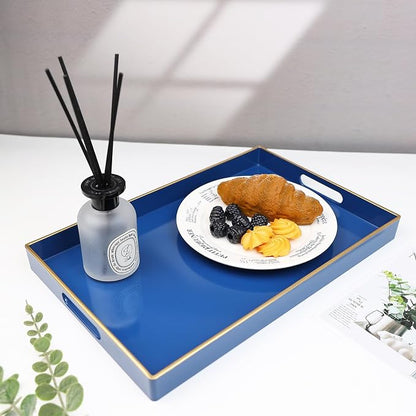 Spsyrine Blue Decorative Serving Tray - Image 7