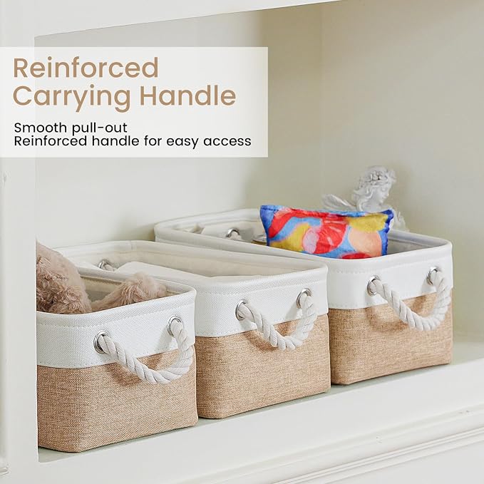 11.8x7.9x5.2 Inch Fabric Small Storage Bins - Image 3
