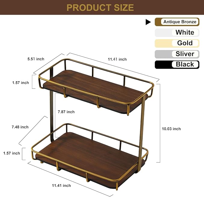 Bathroom Organizer Countertop Perfume Organizer Makeup Organizer Cosmetics - Image 6