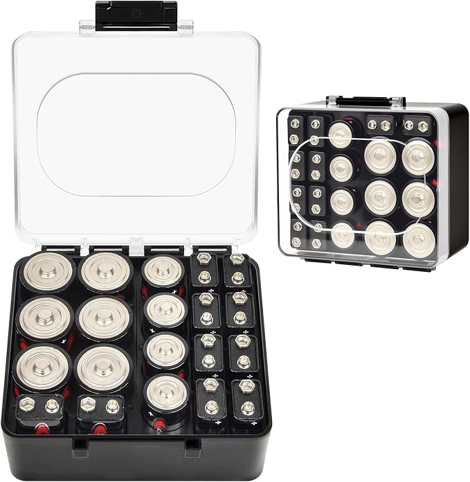 FULLCASE Battery Storage Organizer Box, Holder Container by FullcaseEasyLifeStorage