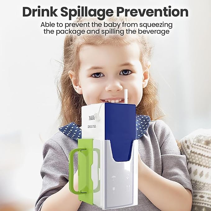 Milk Carton Holder with Handle 8x5cm Reusable Juice Box Holder No Squeeze - Image 6