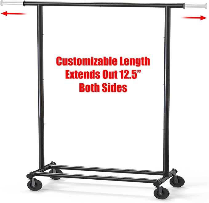 Simple Houseware Heavy Duty Clothing Garment Rack, Holds Up to 150 lbs - Image 2